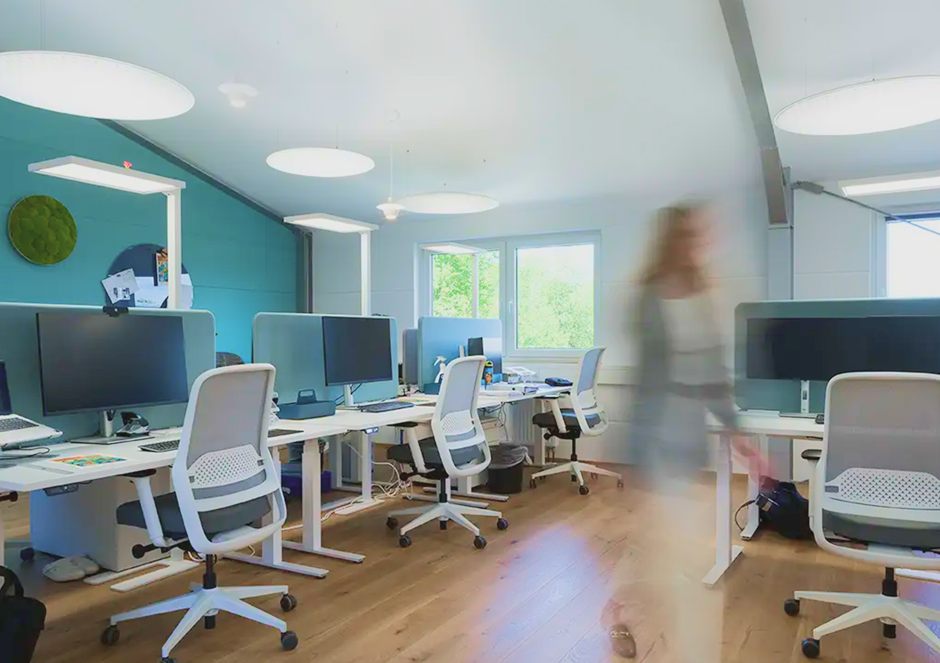 Modern open-plan office by AMW in Warngau
