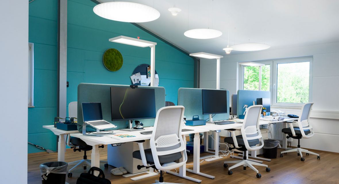 modern open-plan office at AMW in Warngau