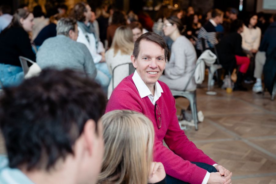 Matthias Dittmer bei einer Firmenveranstaltung