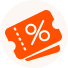 schematische Darstellung Ticket mit %-Zeichen